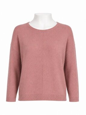 Size S Bianco & Blu Women’s Cashmere Wool Silk Blend Pink Knit Sweater Italy